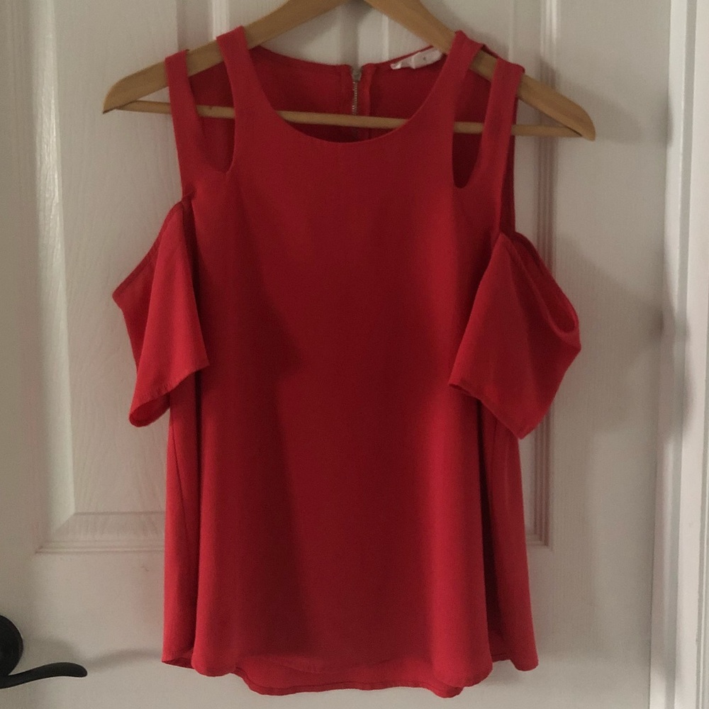 MINE coral blouse size small